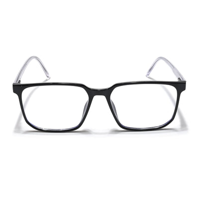 Eyejack Minimals Shine Black Square Eyeglasses for Men & Women (A01FCL1304-C1)