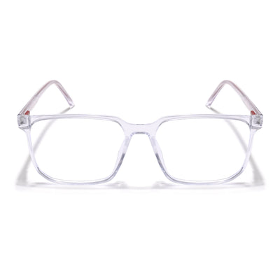 Eyejack Minimals Transparent Square Eyeglasses for Men & Women (A01FCL1306-C3)