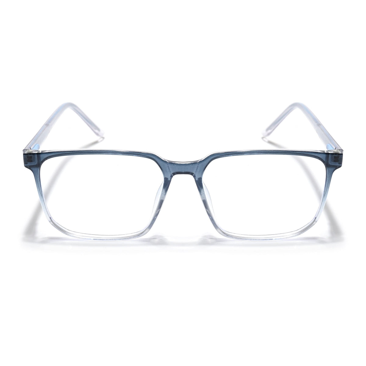 Eyejack Minimals Blue & Clear Square Eyeglasses for Men & Women (A01FCL1307-C4)