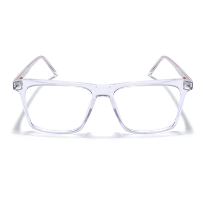 Eyejack Minimals Transparent Square Eyeglasses for Men & Women (A02FCL1313-C3)