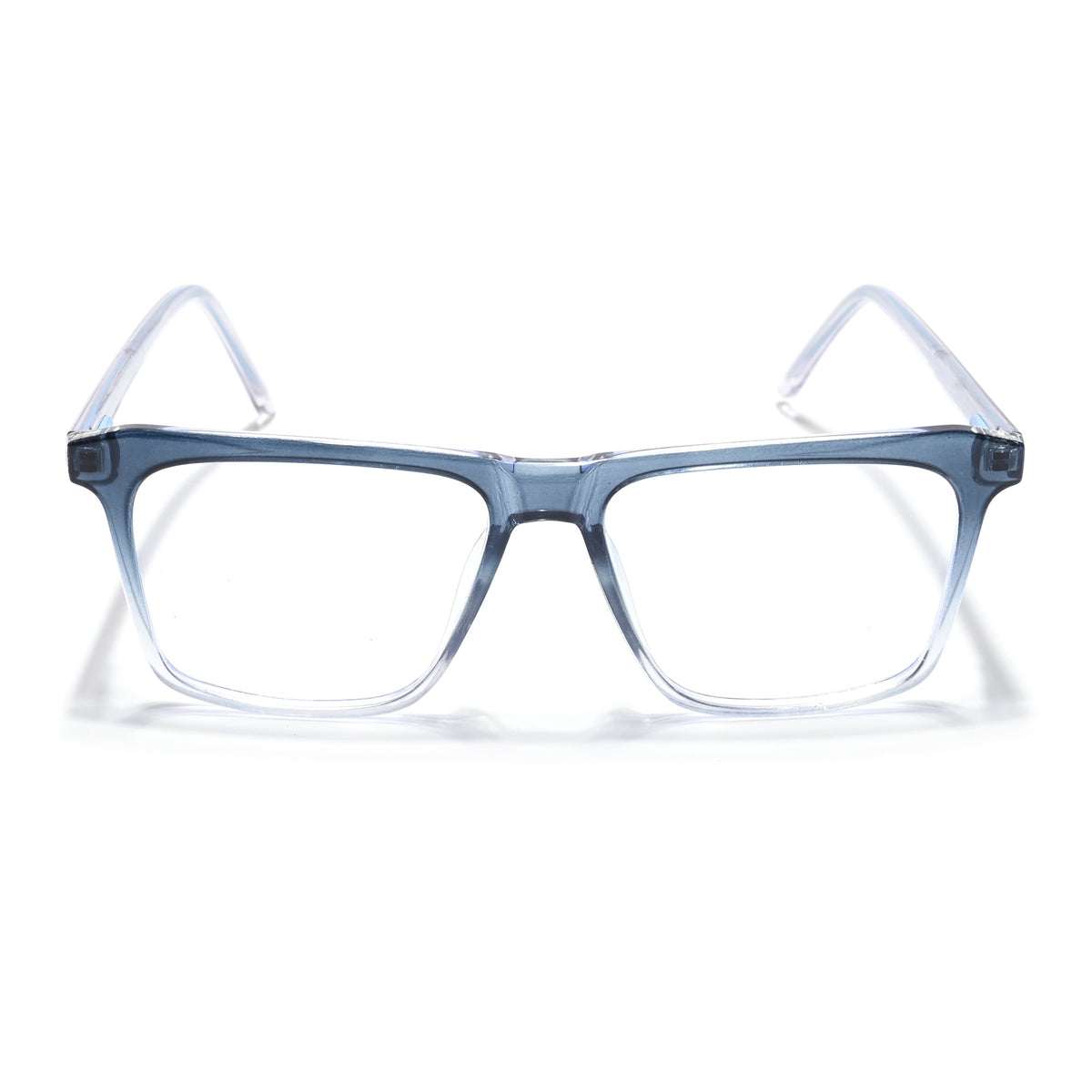 Eyejack Minimals Blue & Clear Square Eyeglasses for Men & Women (A02FCL1314-C4)
