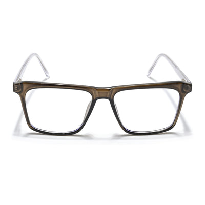 Eyejack Minimals Brown Square Eyeglasses for Men & Women (A02FCL1317-C7)