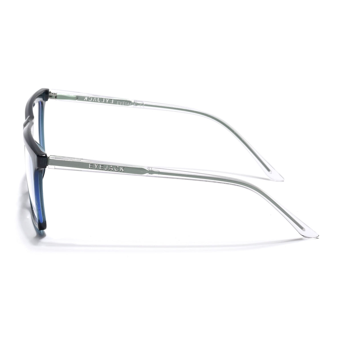 Eyejack Minimals Sea Green Square Eyeglasses for Men & Women (A03FCL1323-C6)