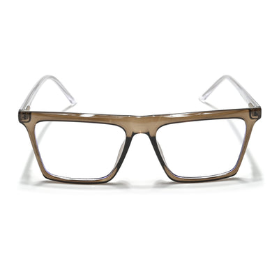 Eyejack Minimals Brown Square Eyeglasses for Men & Women (A03FCL1324-C7)