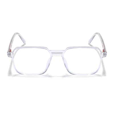 Eyejack Minimals Transparent Square Eyeglasses for Men & Women (A05FCL1334-C3)