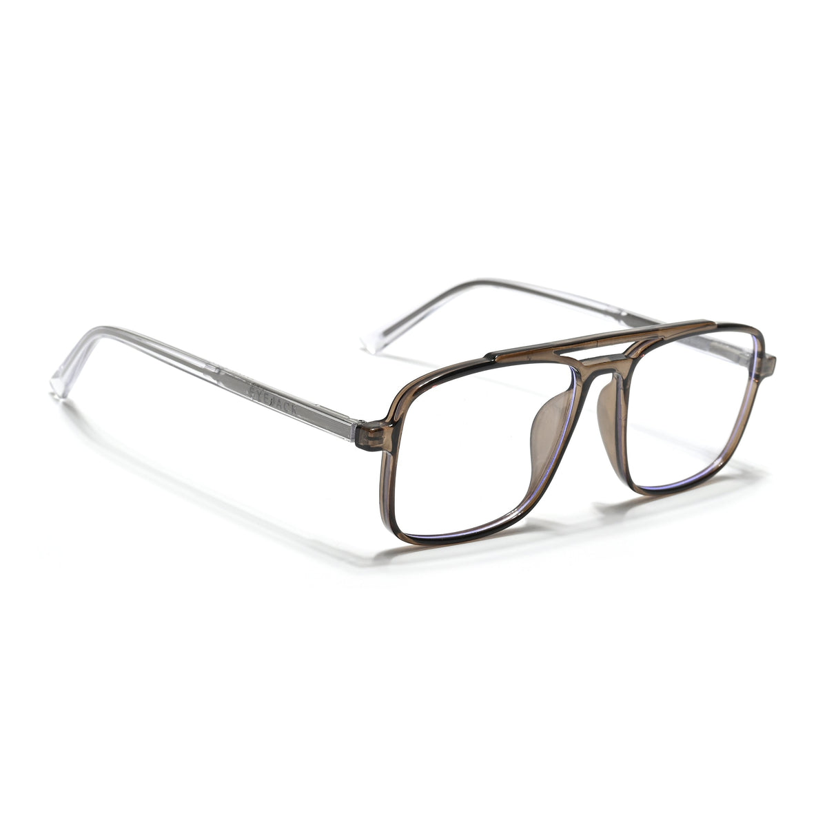 Eyejack Minimals Brown Wayfarer Eyeglasses for Men & Women (A06FCL1345-C7)
