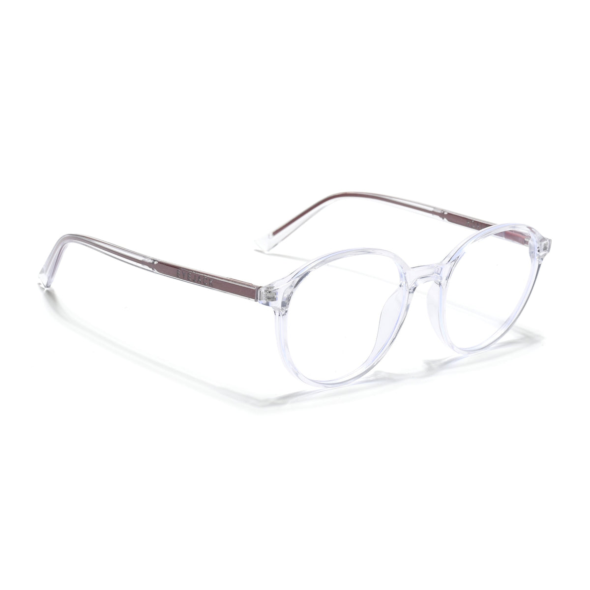 Eyejack Minimals Transparent Round Eyeglasses for Men & Women (A07FCL1348-C3)