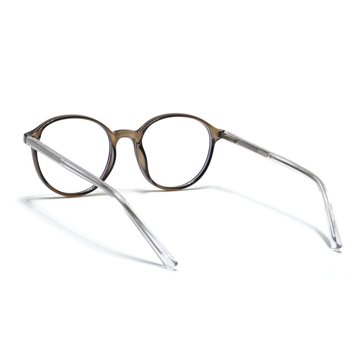 Eyejack Minimals Brown Round Eyeglasses for Men & Women (A07FCL1352-C7)