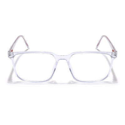 Eyejack Minimals Transparent Square Eyeglasses for Men & Women (A08FCL1355-C3)