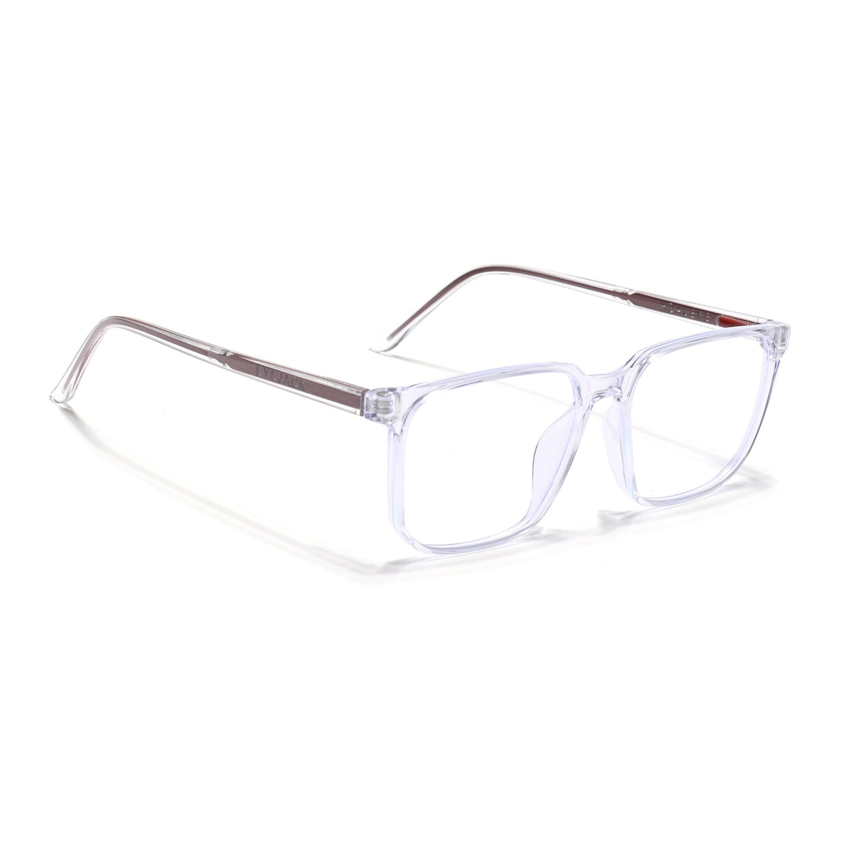 Eyejack Minimals Transparent Square Eyeglasses for Men & Women (A08FCL1355-C3)