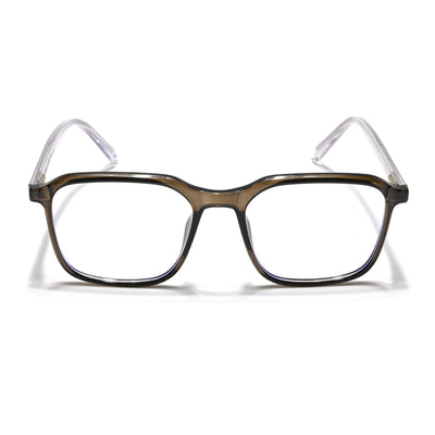 Eyejack Minimals Brown Square Eyeglasses for Men & Women (A08FCL1359-C7)