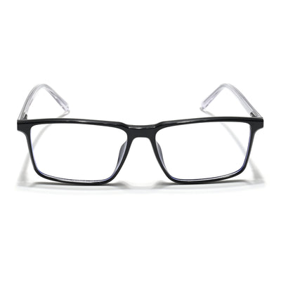 Eyejack Minimals Shine Black Rectangle Eyeglasses for Men & Women (A09FCL1360-C1)