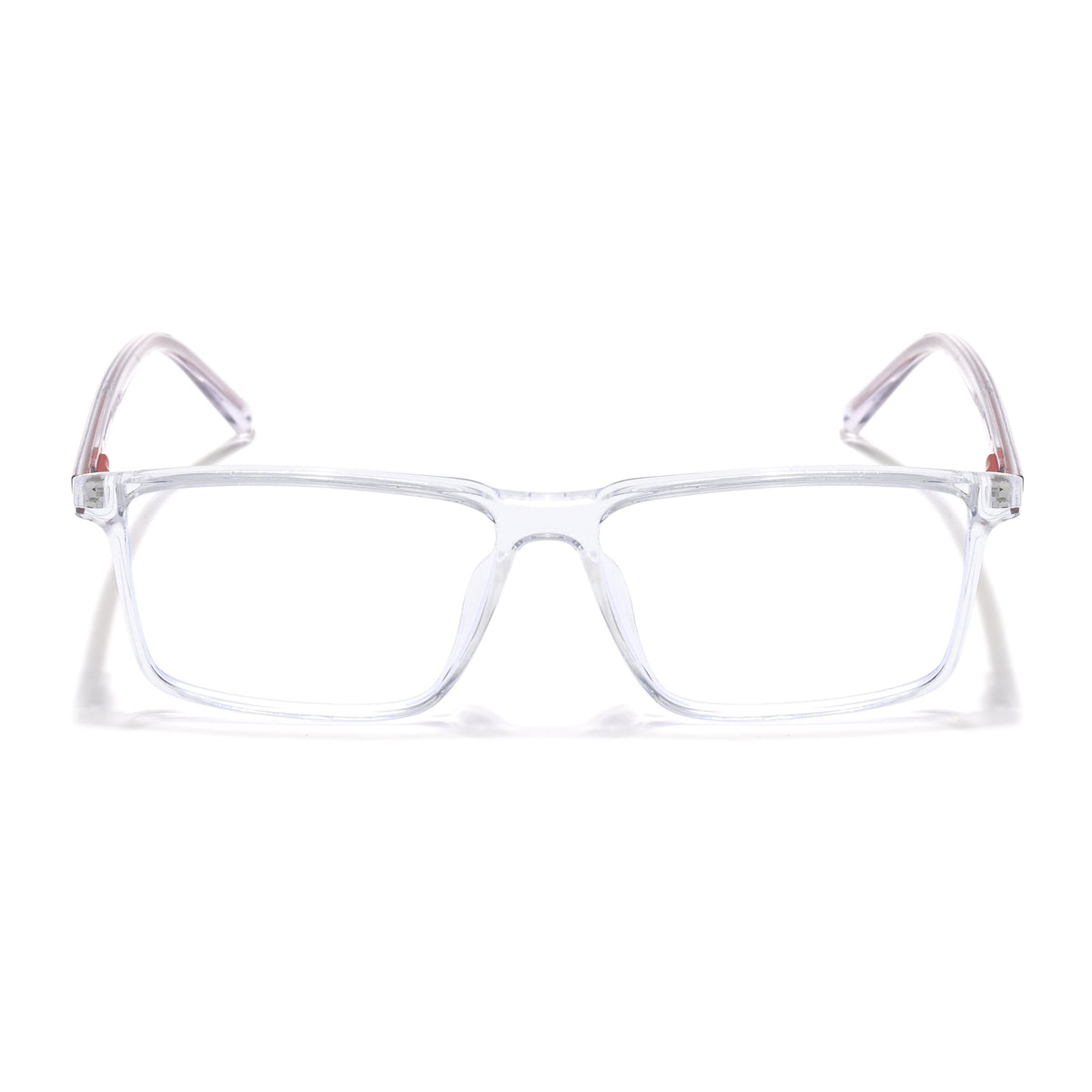 Eyejack Minimals Transparent Rectangle Eyeglasses for Men & Women (A09FCL1362-C3)