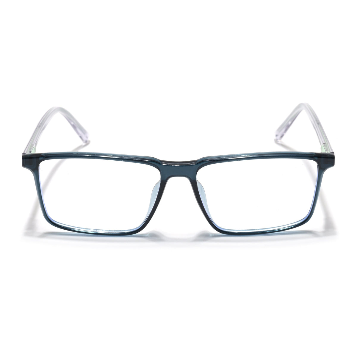 Eyejack Minimals Sea Green Rectangle Eyeglasses for Men & Women (A09FCL1365-C6)
