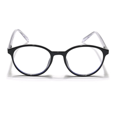 Eyejack Minimals Shine Black Round Eyeglasses for Men & Women (A10FCL1367-C1)