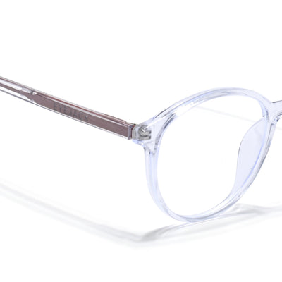 Eyejack Minimals Transparent Round Eyeglasses for Men & Women (A10FCL1369-C3)