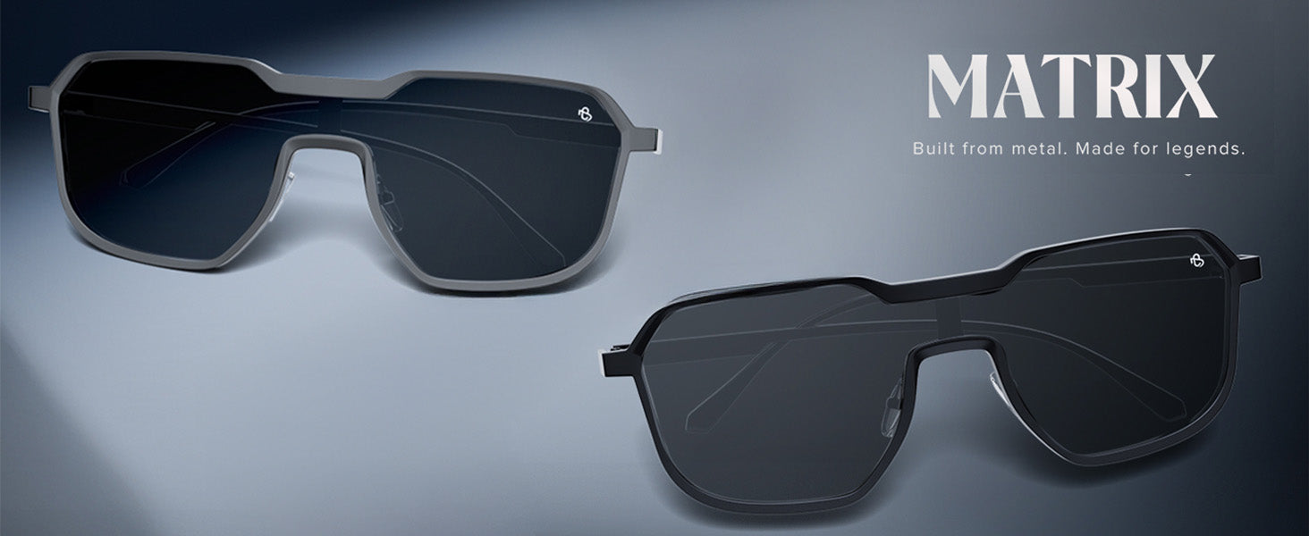 Matrix - Black Square Metal Sunglasses`I RH9522CL858 – Eyejack Eyewear