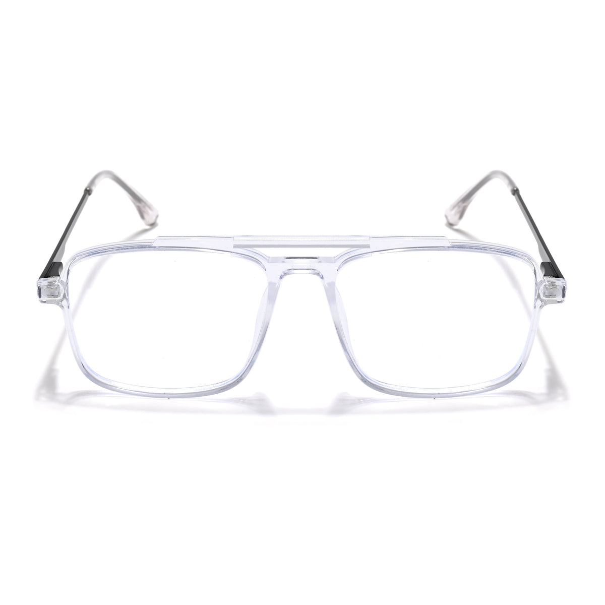 Eyejack Essentials Transparent Wayfarer Eyeglasses for Men & Women (B02FCL1383-C3)