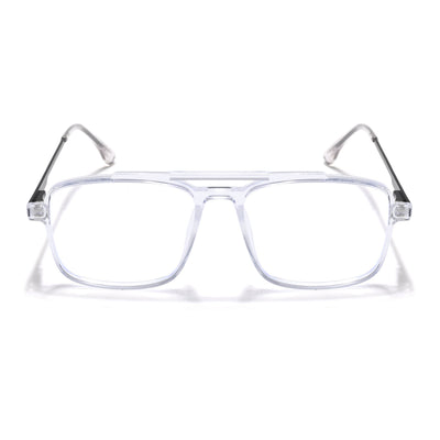 Eyejack Essentials Transparent Wayfarer Eyeglasses for Men & Women (B02FCL1383-C3)