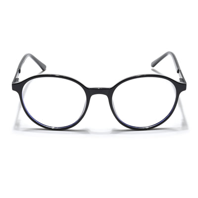 Eyejack Essentials Shine Black Round Eyeglasses for Men & Women (B04FCL1395-C1)