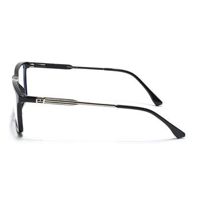 Eyejack Essentials Shine Black Rectangle Eyeglasses for Men & Women (B05FCL1402-C1)