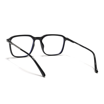 Eyejack Essentials Shine Black Square Eyeglasses for Men & Women (B06FCL1409-C1)