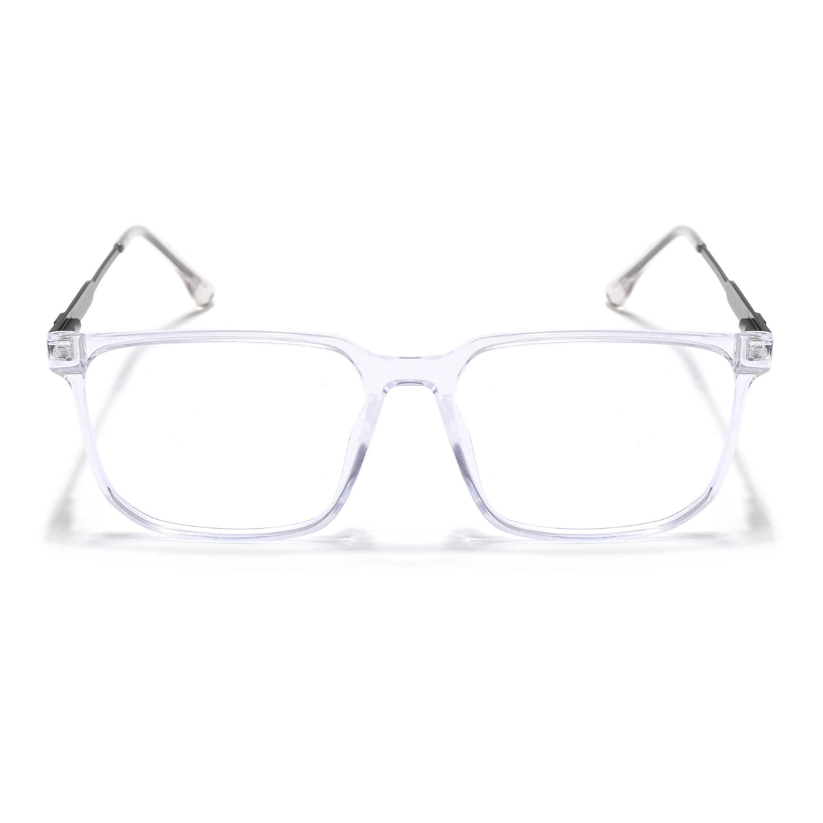 Eyejack Essentials Transparent Wayfarer Eyeglasses for Men & Women (B07FCL1418-C3)