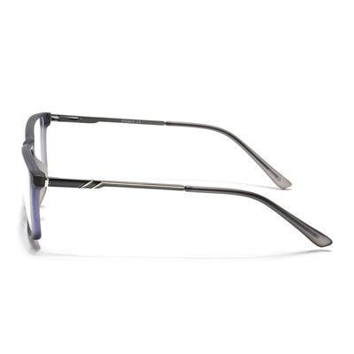 Eyejack Essentials Matt Grey Rectangle Eyeglasses for Men & Women (B08FCL1424-C2)