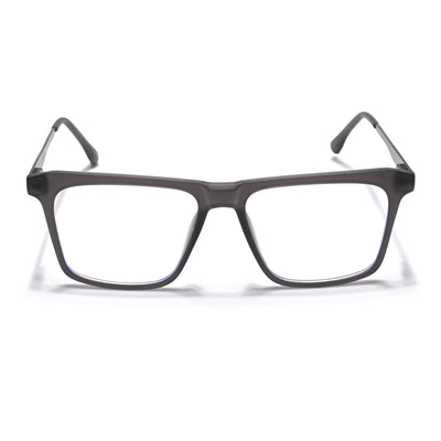 Eyejack Essentials Matt Grey Square Eyeglasses for Men & Women (B09FCL1431-C2)