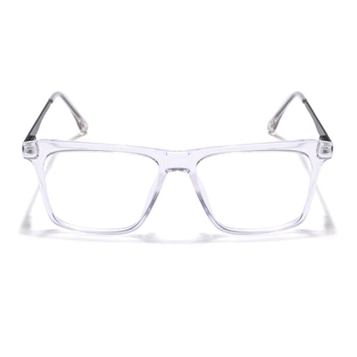 Eyejack Essentials Transparent Square Eyeglasses for Men & Women (B09FCL1432-C3)