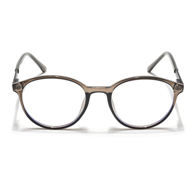 Eyejack Essentials Brown Round Eyeglasses for Men & Women (B10FCL1443-C7)