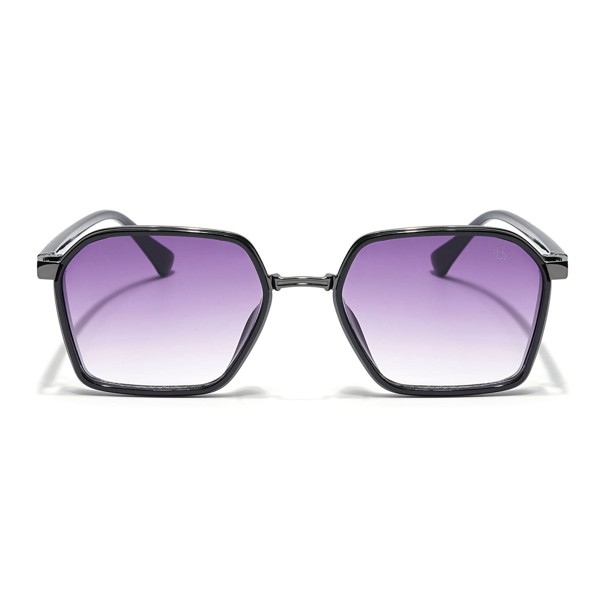 Eyejack Grey Square Sunglasses for Men & Women (B80745CL837)