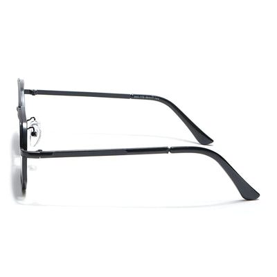 Eyejack Black Square Sunglasses for Men & Women (B80776CL882)