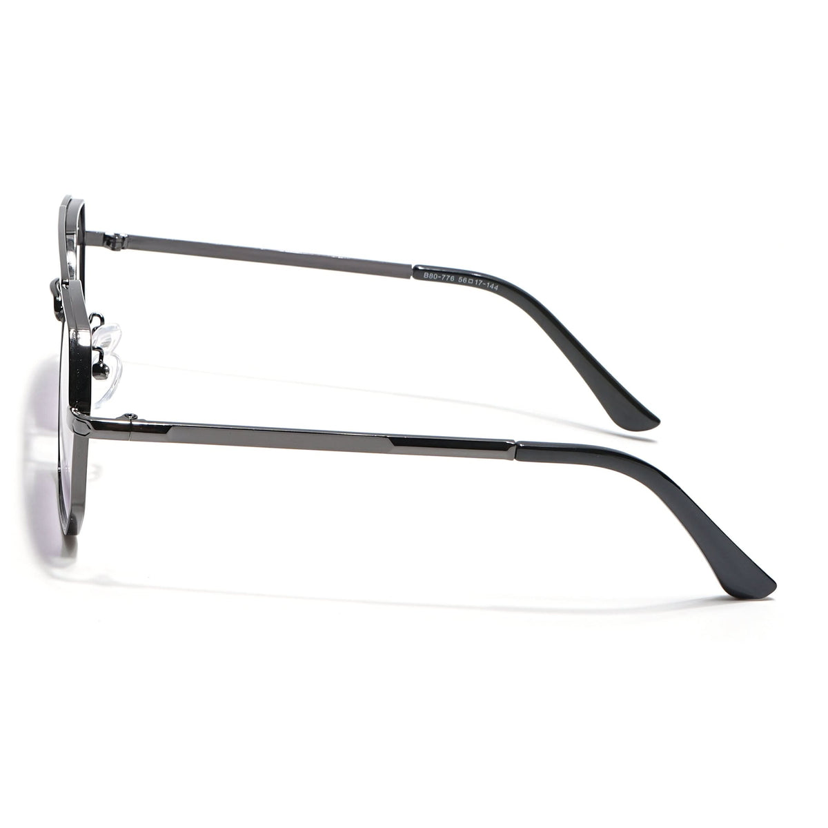 Eyejack Grey Square Sunglasses for Men & Women (B80776CL883)