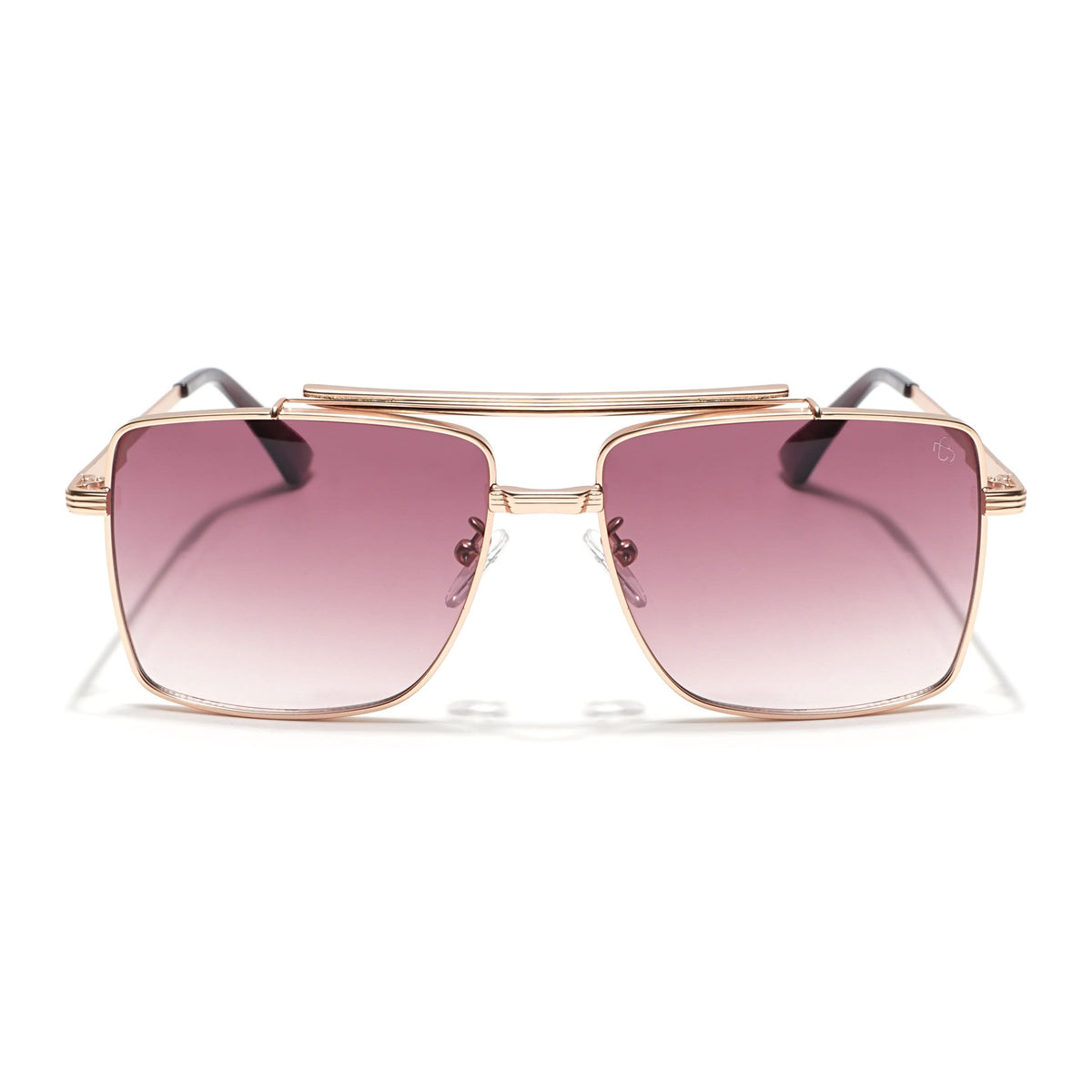 Eyejack Golden Square Sunglasses for Men & Women (B80787CL868)