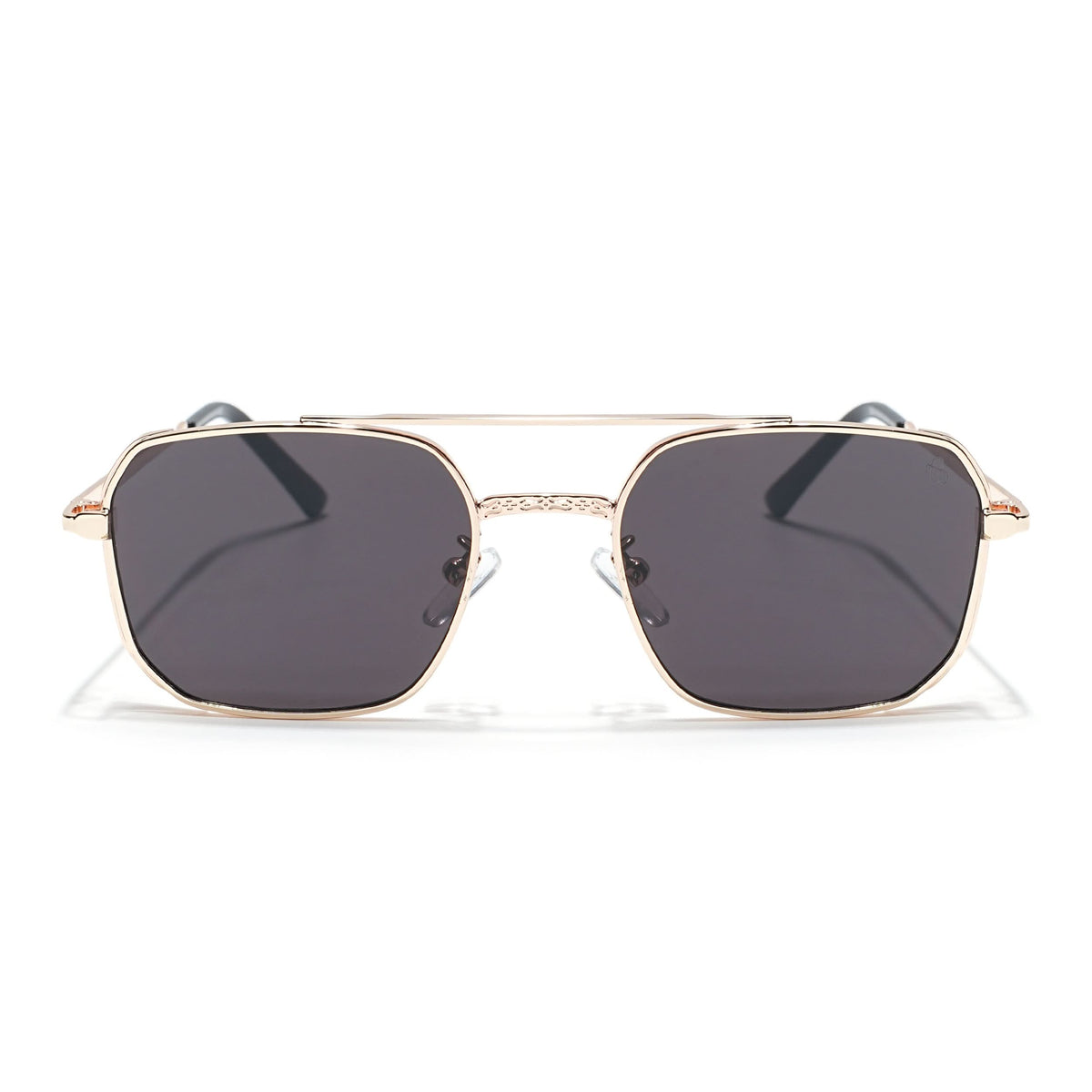 Eyejack Golden Square Sunglasses for Men & Women (B8528CL881)