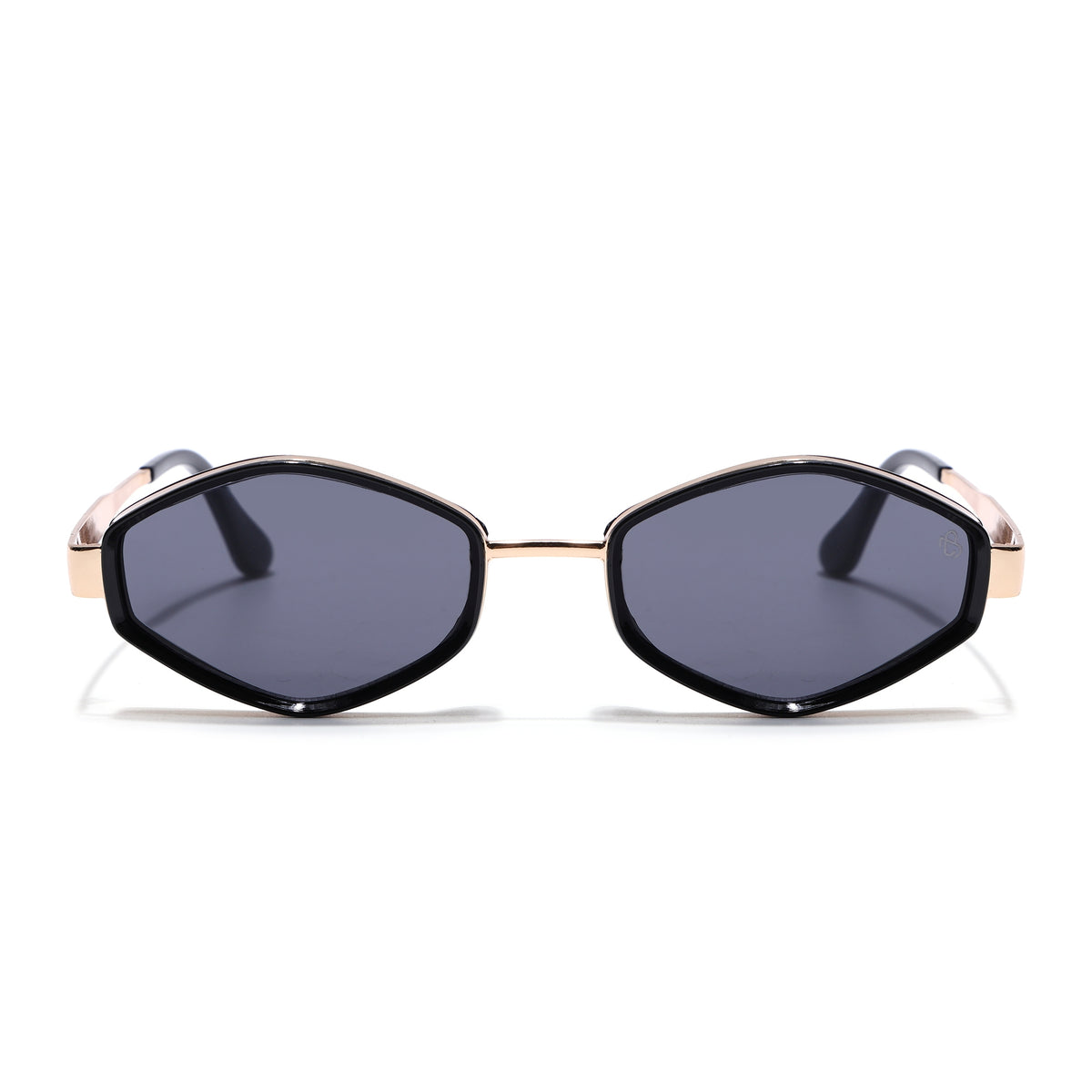 Hunter - Golden & Black Hexagonal Sunglasses (C554CL2226)