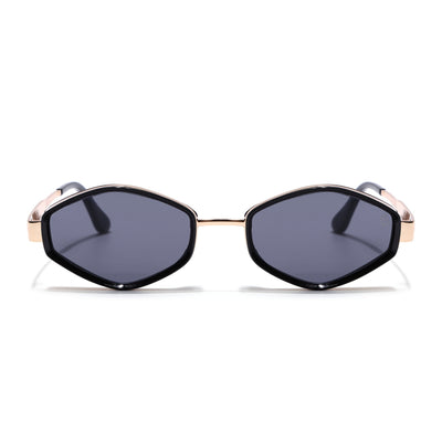 Hunter - Golden & Black Hexagonal Sunglasses (C554CL2226)