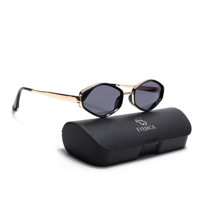 Hunter - Golden & Black Hexagonal Sunglasses (C554CL2226)
