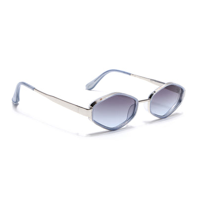 Hunter - Blue & Silver Hexagonal Sunglasses (C554CL2228)