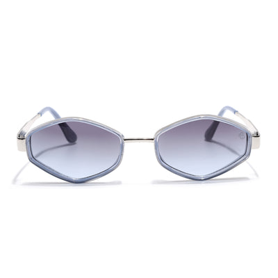 Hunter - Blue & Silver Hexagonal Sunglasses (C554CL2228)