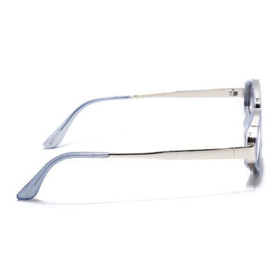 Hunter - Blue & Silver Hexagonal Sunglasses (C554CL2228)