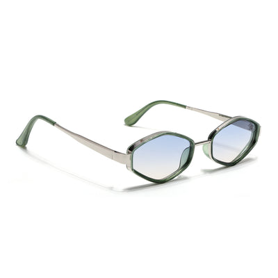 Hunter -  Green & Silver Hexagonal Sunglasses (C554CL2229)