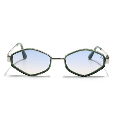 Hunter -  Green & Silver Hexagonal Sunglasses (C554CL2229)