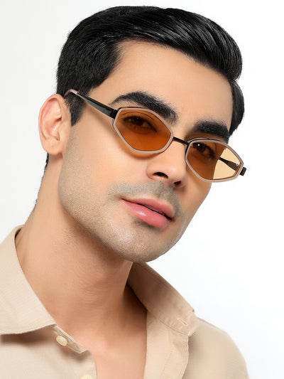 Hunter - Black & Brown Hexagonal Sunglasses (C554CL2231)