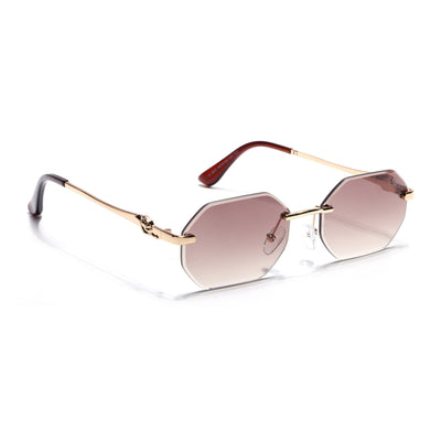 Cooper - Golden Rimless Sunglasses (C565CL2222)