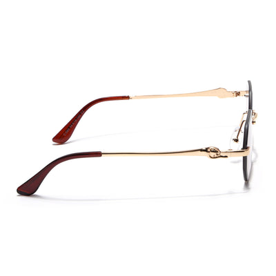 Cooper - Golden Rimless Sunglasses (C565CL2222)