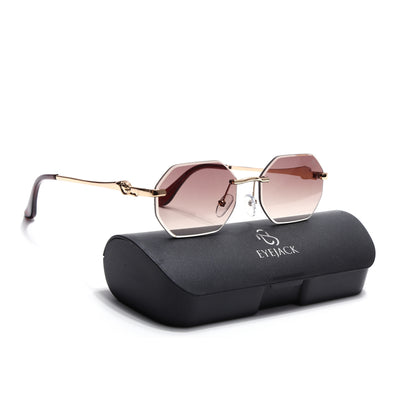 Cooper - Golden Rimless Sunglasses (C565CL2222)