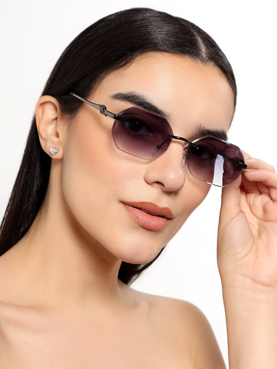 Cooper - Purple Rimless Sunglasses (C565CL2223)