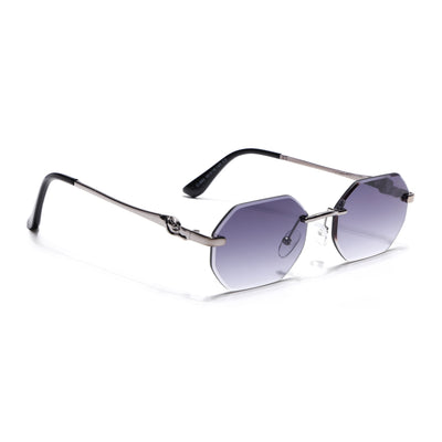 Cooper - Silver Rimless Sunglasses (C565CL2225)